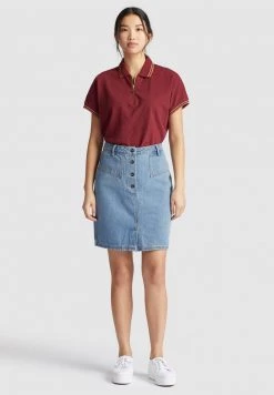 Khujo VELDA Polo Tibetan Red Femme -Khujo Soldes 582cc31e4b214959807fb5db4509cbdb