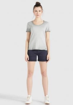 Khujo PERGOLA T Shirt Basique Grau Femme -Khujo Soldes 5a3236f8ac3c4ce684ee09b1675b67cb