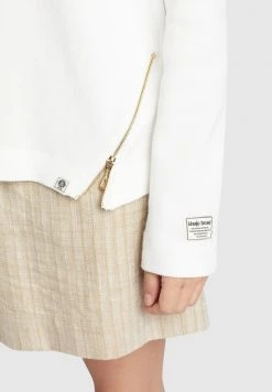 Khujo Femme MALINA Sweatshirt White -Khujo Soldes 5a33f61fef5641a594de3e4ba743cc59