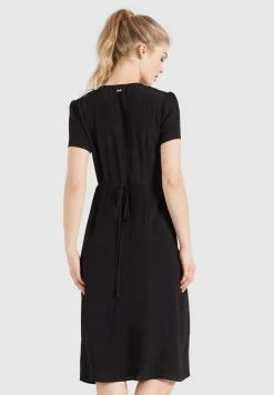Khujo PORGY Robe De Jour Schwarz Femme -Khujo Soldes 5b8aaea05f1f47c5a61189c422faa6e2