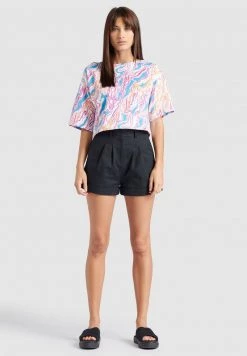 Khujo SUTTON T Shirt Imprimé Mehrfarbig Gemustert Femme -Khujo Soldes 5c47d319dcc448b997f72ef11d92b563