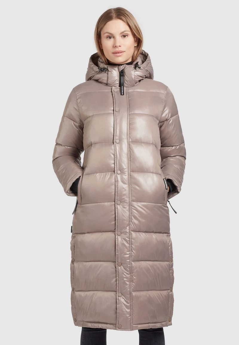 Khujo Femme CORINNA SHINY Veste D'hiver Taupe Glänzend 3 Khujo Femme CORINNA SHINY Veste D'hiver Taupe Glänzend