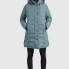 Khujo DELINAS2 Veste D'hiver Blaugrau Femme -Khujo Soldes 5e506100ef524e80a06118bc96f03665