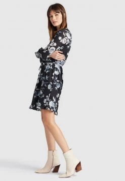 Khujo MEDUSA Robe De Jour Black Femme -Khujo Soldes 5e90c88f050d43b08d8621adf0d91056