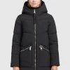 Khujo Femme BINE Veste D'hiver Schwarz -Khujo Soldes 5ec5a1533c7b49a0991d2145b13c428b