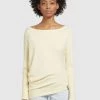 Khujo Femme SHEA Pullover Hellgelb -Khujo Soldes 5ef53dbd52514f9f8eaec8af5d2877b4