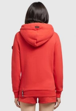 Khujo Femme RHABEA Sweat à Capuche Rot -Khujo Soldes 6053a6de359843338a2f338ef42539c2