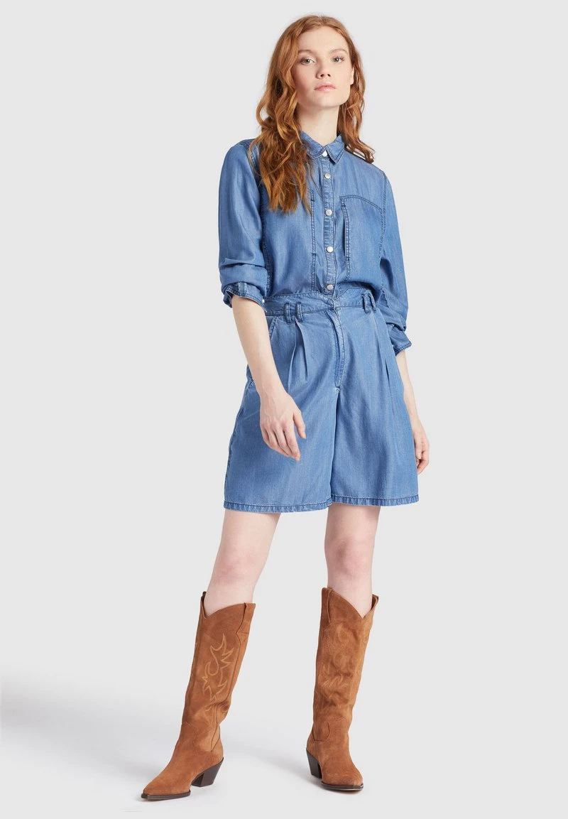 Khujo Femme ESAIA Chemisier Denim Blue 4 Khujo Femme ESAIA Chemisier Denim Blue – Image 2