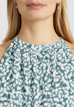 Khujo KELSA Robe De Jour Blau Geblümt Femme -Khujo Soldes 61179f2cee5b42478bf40d7689b6336f