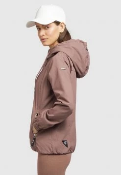 Khujo ROLAVA Veste Légère Mauve Femme -Khujo Soldes 61de2ee773e24375948b72c637b3393a