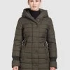 Khujo CONSTANZE STRUCTURED Veste D'hiver Dunkeloliv Femme -Khujo Soldes 631070d9d35d469e927e38abb56470da