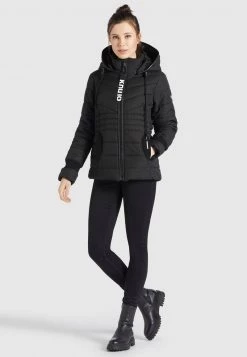 Khujo STRUCTURED Veste D'hiver Schwarz Femme -Khujo Soldes 65244021aa124b56a11aa09fc8a926ef