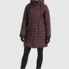 Khujo NIANA MATT Veste D'hiver Weinrot Femme -Khujo Soldes 6581370b6324473dbe566cb0ecca2194