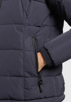 Khujo LILENA Veste D'hiver Dunkelblau Femme -Khujo Soldes 65e64bec7d57496aa76a617070d4da86