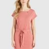 Khujo Femme RAMONA Robe En Jersey Rose Melange -Khujo Soldes 66e16b1928b94e64867b249ccdd1d4e6