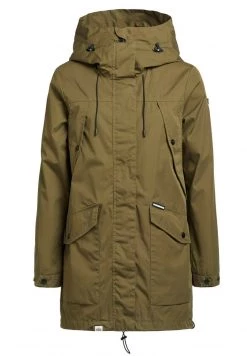 Khujo AIRA2 Parka Dunkeloliv Femme -Khujo Soldes 67f56312189340a4941a3b18c7c5c12d