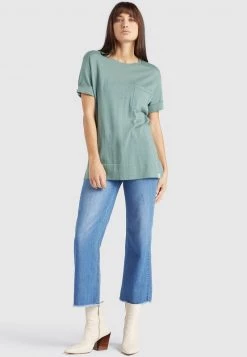 Khujo ALLMUT T Shirt Basique Mint Femme -Khujo Soldes 68444ccd98c742bf9244013155760256