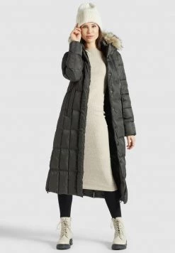Khujo IRELIA Veste D'hiver Graugrün Femme -Khujo Soldes 6bf0055f6f994e78b673febf8c3cffde