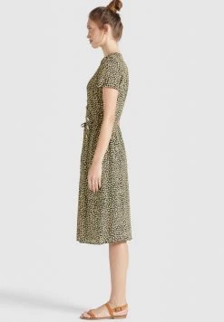 Khujo Femme PORGY Robe De Jour Schwarz Gelb Geblümt -Khujo Soldes 6cfe212f8a684c41843d25ec2e4fd9d9