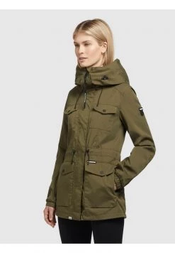 Khujo ELST Parka Dunkeloliv Femme 13 Khujo ELST Parka Dunkeloliv Femme -Khujo Soldes 6d08249ffda14983ad5d7deea44baab3