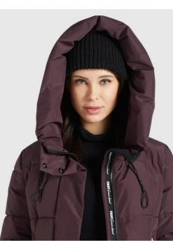 Khujo Femme MANTEL SOULANI Veste D'hiver Weinrot -Khujo Soldes 6d87c02f9a97499d90c7df022dc3658f