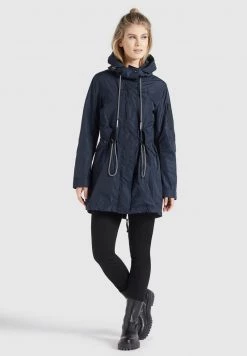 Khujo Femme CATHARINA Parka Dunkelblau -Khujo Soldes 6e3853b119ff478fa6d84d1637f75db9