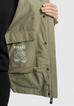 Khujo Femme KAYA Blouson Graugrün -Khujo Soldes 6f60eadd8e7d47b98d8ce4356d682320