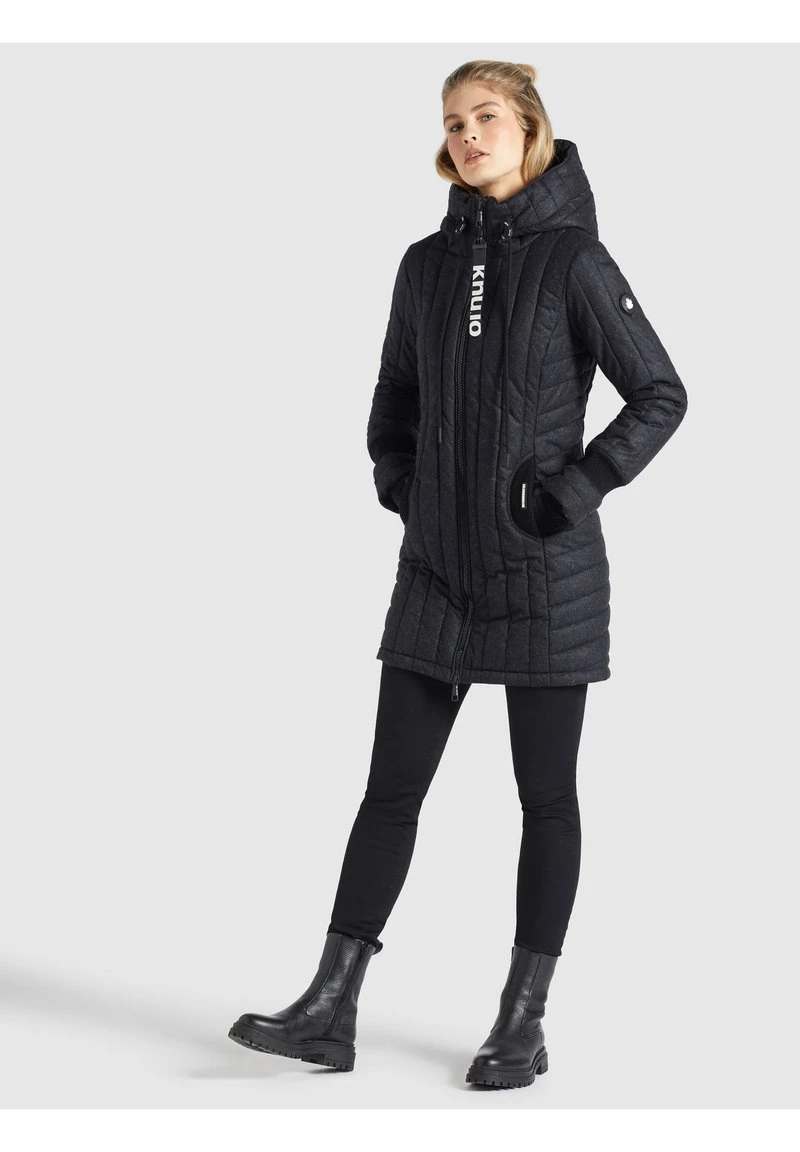 Khujo Femme JERRY PRIME5 SALTNPEPPER Veste D'hiver Schwarz Weiß Aop 6 Khujo Femme JERRY PRIME5 SALTNPEPPER Veste D'hiver Schwarz Weiß Aop – Image 4