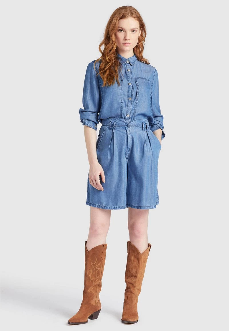 Khujo Femme ESAIA Chemisier Denim Blue 7 Khujo Femme ESAIA Chemisier Denim Blue – Image 5