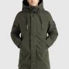 Khujo HAAK Veste D'hiver Dunkelgrün Homme -Khujo Soldes 73216cec64c94680b13fe11eeb17e91e
