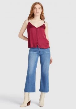 Khujo SUGAR Blouse Red Femme -Khujo Soldes 73ddbdc905fb4e8ebf70a61681e1b057