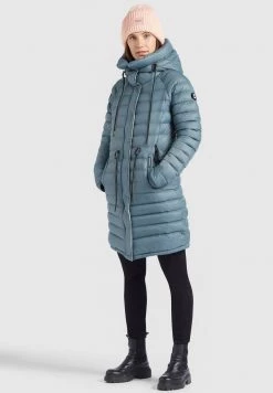 Khujo MANTEL NIANA SHINE Veste D'hiver Blaugrau Femme -Khujo Soldes 743db1eeba2445fcbd4d5940babb0677