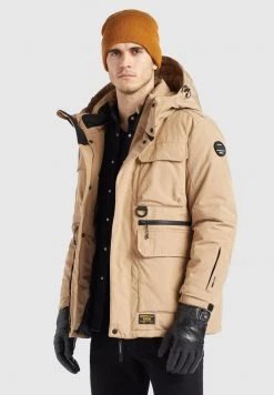 Khujo Homme MARKS2 Veste D'hiver Sand -Khujo Soldes 74c5de8d74da479f9c4a3a4db1bed7df