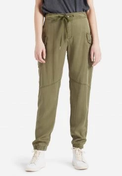 Khujo JOSLIN Pantalon Cargo Khaki Gewaschen Femme -Khujo Soldes 764d89b875004dd1a8b93301d986e11d