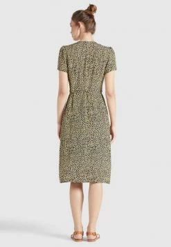 Khujo Femme PORGY Robe De Jour Schwarz Gelb Geblümt -Khujo Soldes 766f370019e9419598c6ba835e114dd1