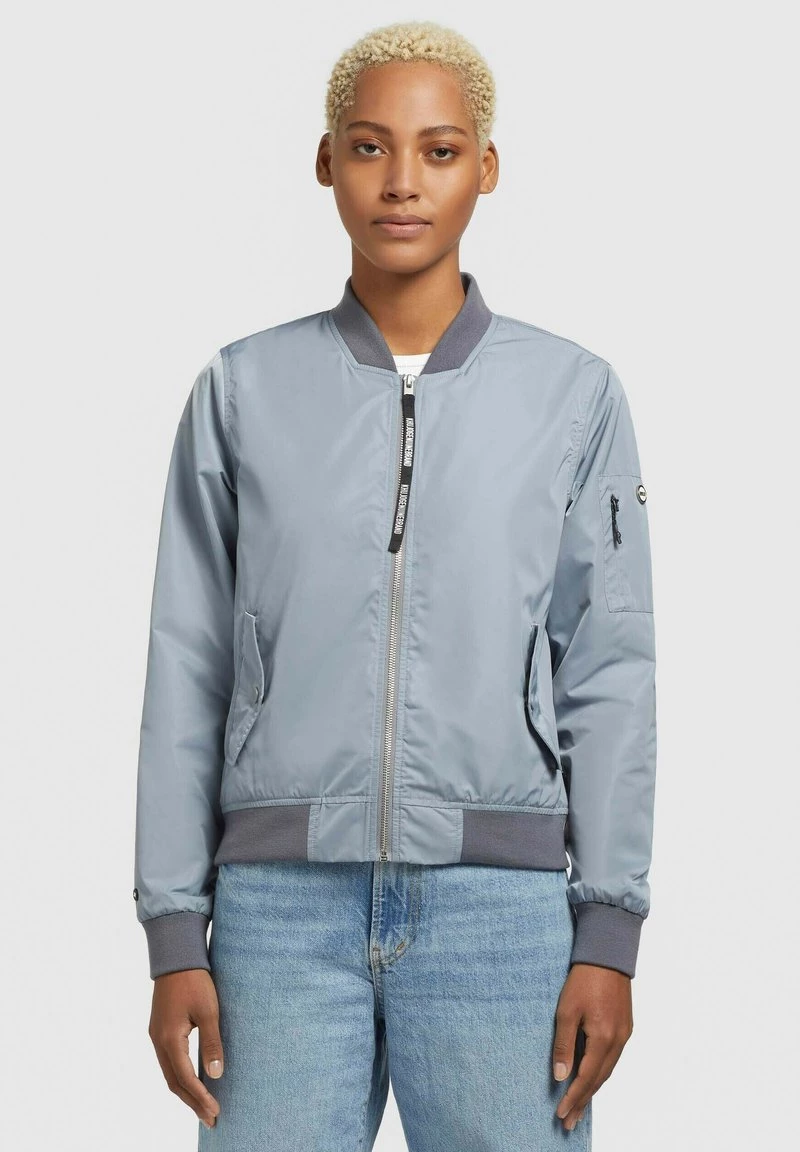 Khujo STENCE Blouson Bomber Blaugrau Hell Femme 3 Khujo STENCE Blouson Bomber Blaugrau Hell Femme