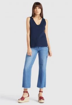 Khujo MACY Débardeur Dark Blue Femme -Khujo Soldes 76fabf296ee94d4ea0dbc9cf15193809