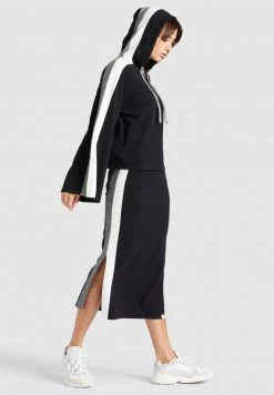 Khujo Femme ZENGINA Sweat à Capuche Black -Khujo Soldes 77386fdc16834d4cb4942162b3c408fc