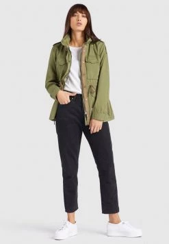 Khujo PAOLA Parka Olive Femme -Khujo Soldes 78d9a90fe4f44061b91c44d4b010bdf6