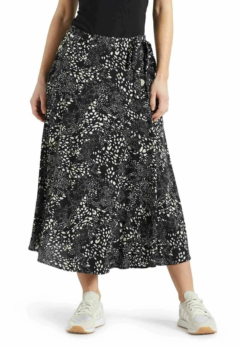 Khujo Femme HEPKE Jupe Trapèze Schwarz Weiß Gemustert 8 Khujo Femme HEPKE Jupe Trapèze Schwarz Weiß Gemustert – Image 6