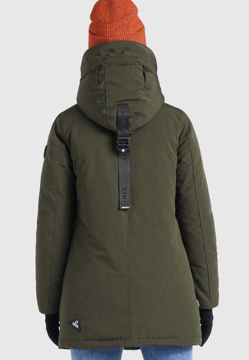 Khujo Femme KANDA Veste D'hiver Dunkeloliv 5 Khujo Femme KANDA Veste D'hiver Dunkeloliv – Image 3