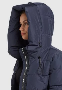 Khujo JILIAS Veste D'hiver Dunkelblau Femme -Khujo Soldes 7ec85c0be9d54fc39a1771532054fb24