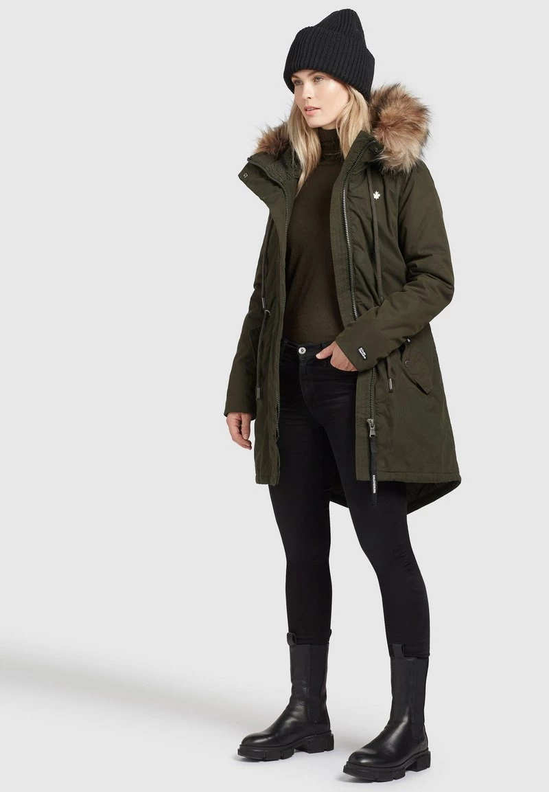 Khujo Femme CODISH Veste D'hiver Dunkelgrün 7 Khujo Femme CODISH Veste D'hiver Dunkelgrün – Image 5
