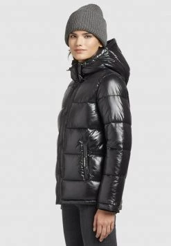 Khujo GERDA SHINY Veste D'hiver Schwarz Femme -Khujo Soldes 7ef3732f8b944888a790a16ba4f3c50f