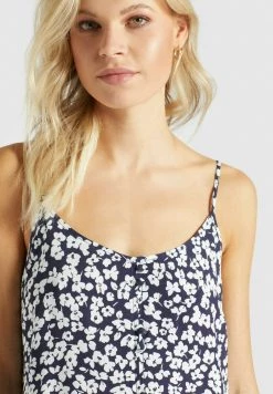 Khujo Femme ELLEN Blouse Dunkelblau Weiß Geblümt -Khujo Soldes 7f48ff31eb8342039ddb1ecc7d146938