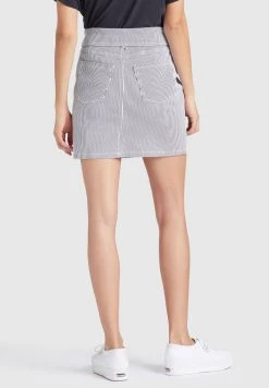 Khujo RASHY Jupe En Jean Blau Weiß Femme -Khujo Soldes 7fcd826248704457a0fd51592ded6f47
