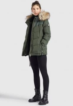 Khujo Femme WINSEN6 Veste D'hiver Dunkeloliv -Khujo Soldes 80d05abad71c4e009e91a58688949f9f