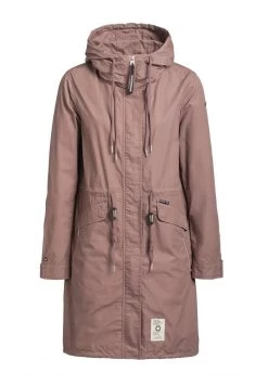 Khujo Femme NANDA3 Parka Mauve -Khujo Soldes 818b90f626124631b5b763147351acbf