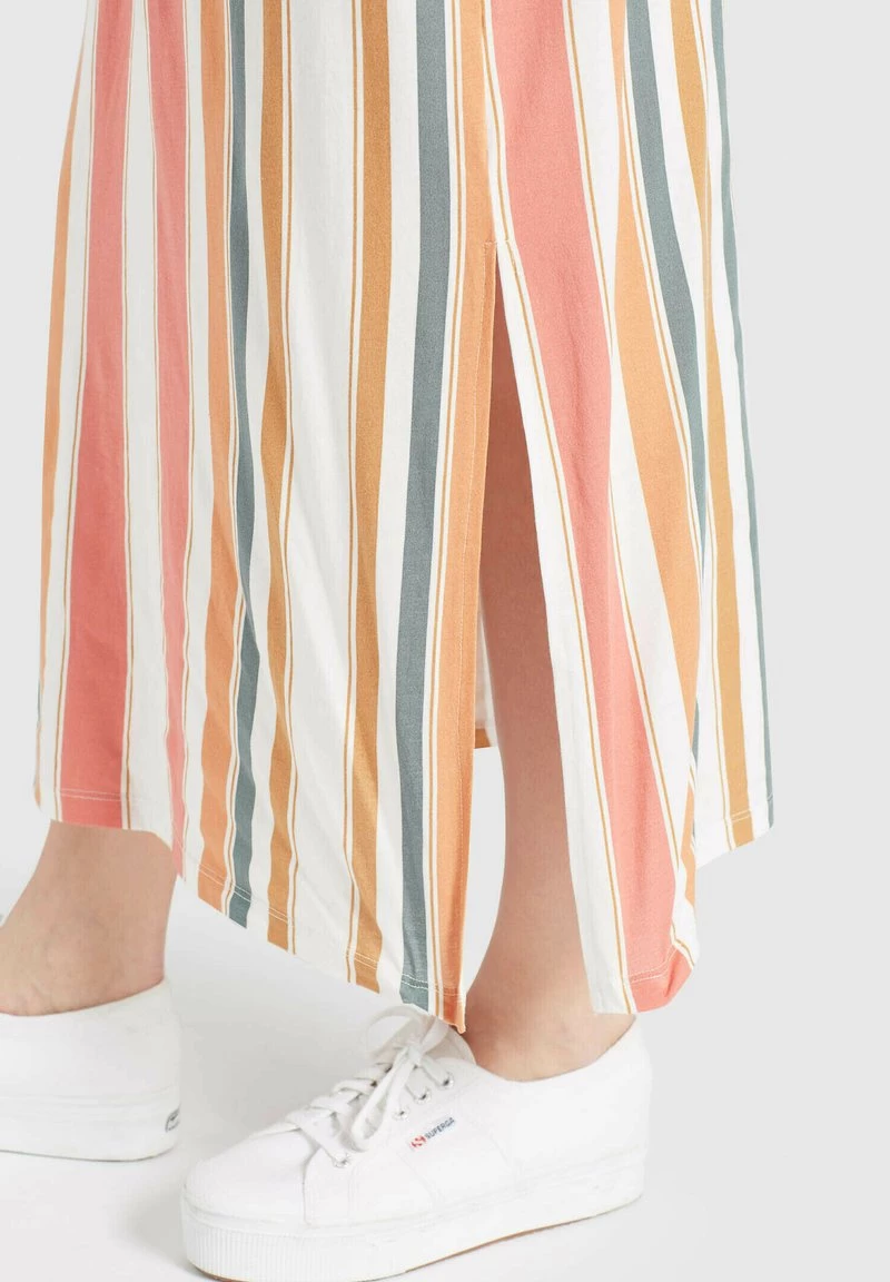 Khujo DOREEN Robe Longue Mehrfarbig Gestreift Femme 9 Khujo DOREEN Robe Longue Mehrfarbig Gestreift Femme – Image 7