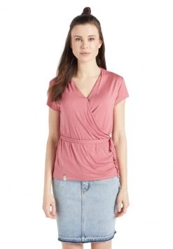 Khujo LETICIA T Shirt Imprimé Rosa Femme